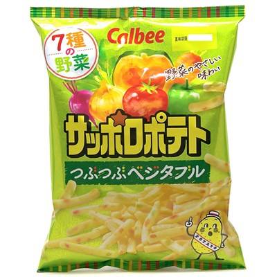 カルビー　サッポロポテト　つぶつぶベジタブル　７２ｇ