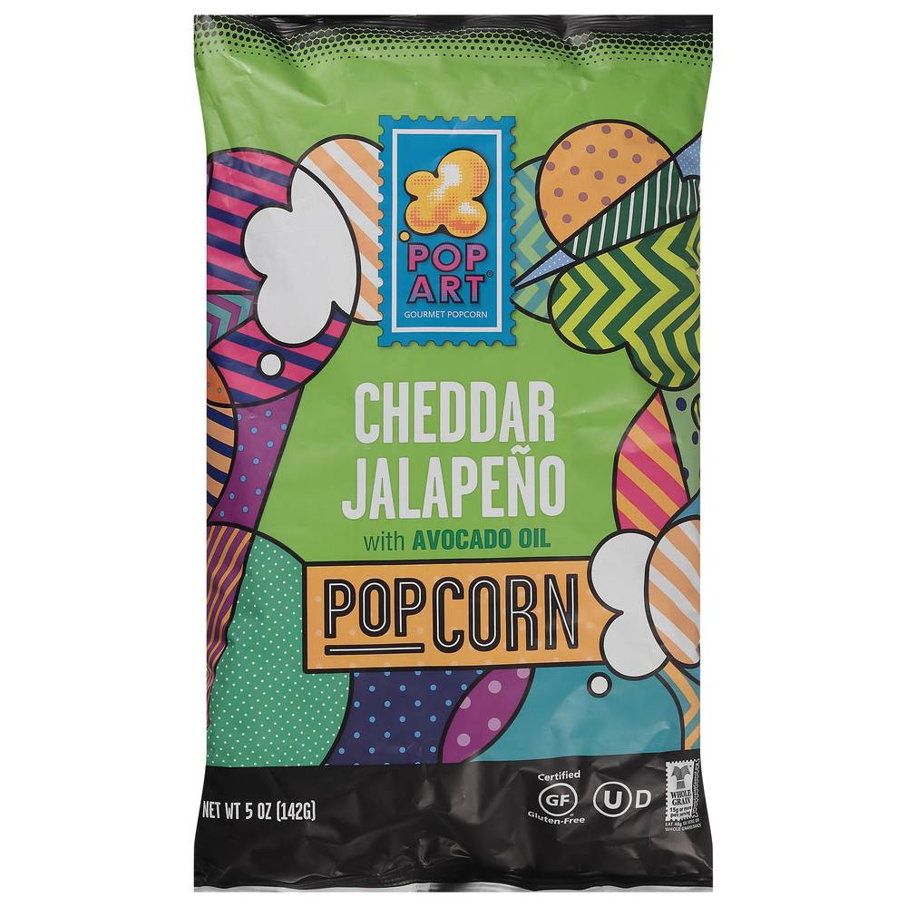 Pop Art White Cheddar Jalapeno Popcorn (5 oz)