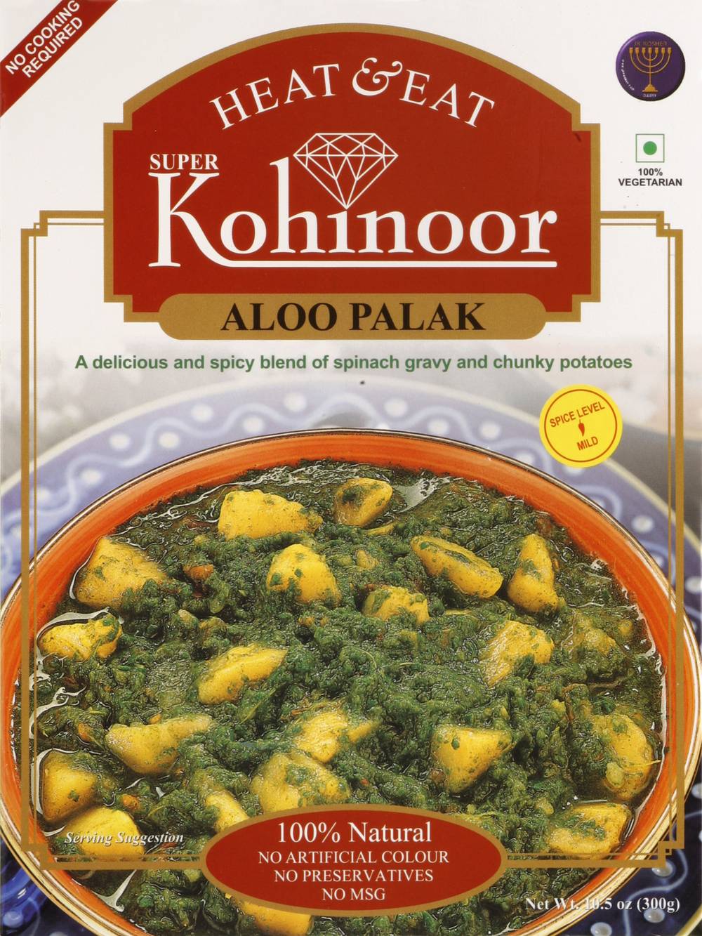 Kohinoor Heat & Eat Aloo Palak (10.5 oz)