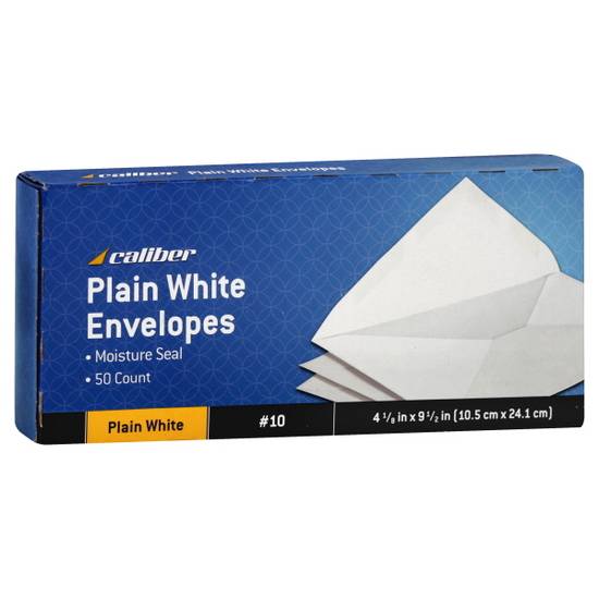 Caliber Envelopes (4 1/8 inches x 9 1/2 inches/plain white)