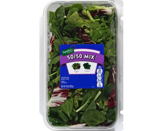 Order Signature Farms · 50/50 Mix Salad (10 oz) food online from Safeway store, Butte on bringmethat.com