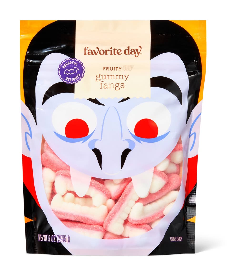 Halloween Gummy Fangs Candy - 9oz - Favorite Day™