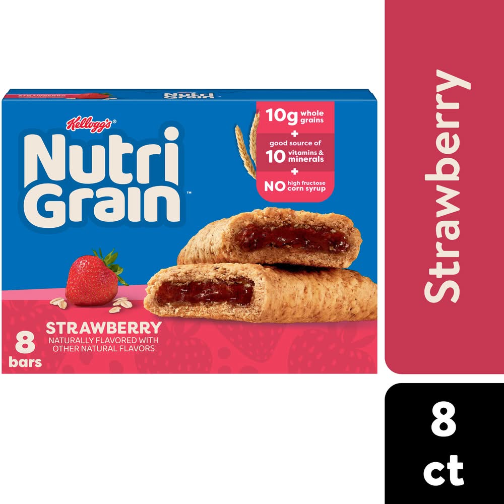 Nutri-Grain Soft Baked Breakfast Bars, Strawberry (8 x 1.3 oz)