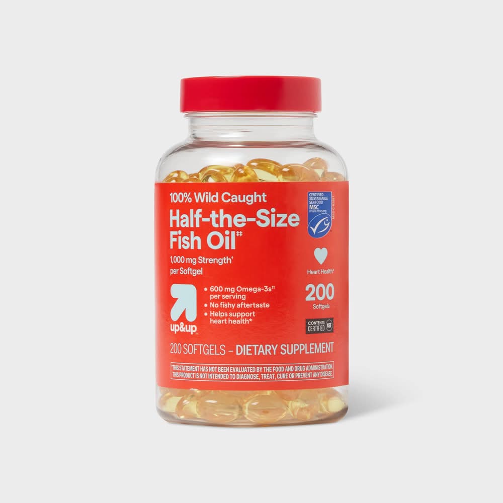 up&up Msc Fish Oil Softgels 1000 mg (200 ct)