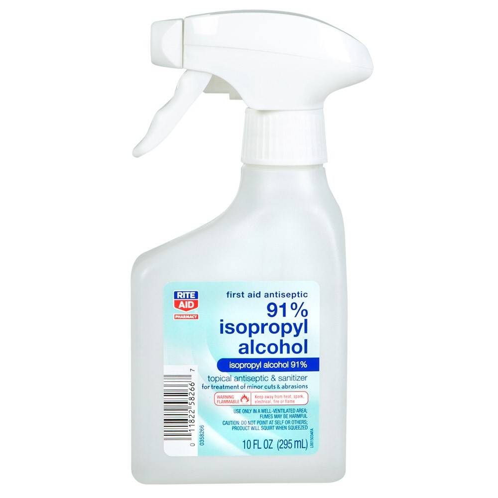 Rite Aid Brand 91% Isopropyl Alcohol Spray (10 oz)