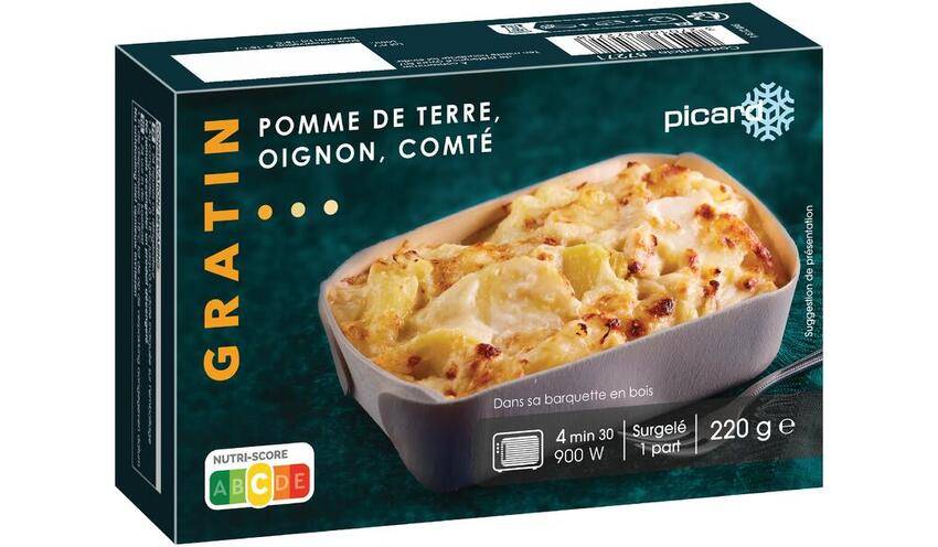 Gratin de pomme de terre, oignon, comté