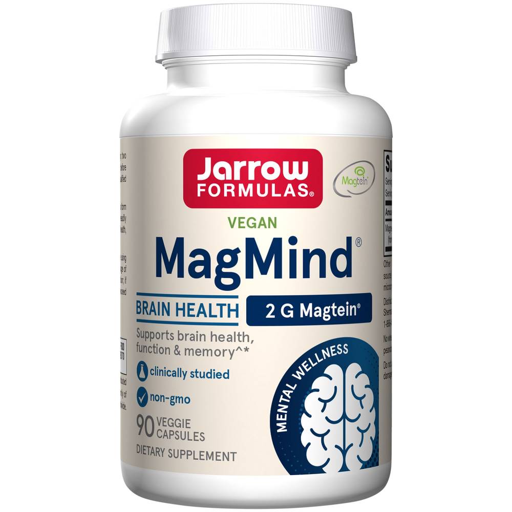 Jarrow Formulas Magmind Magnesium L Threonate Supports Cognition and Brain Health 2,000 mg Capsules