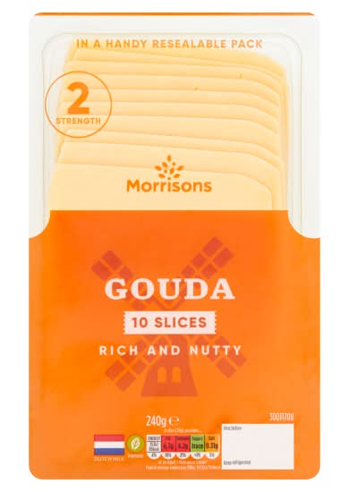 Morrisons Gouda Rich & Nutty Cheese Slices (10 pack)