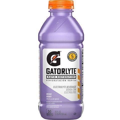 Gatorade Gatorlyte Rapid Rehydration Electrolyte Beverage Mixed Berry 20oz