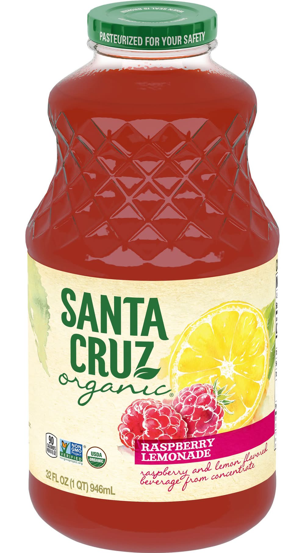 Santa Cruz Organic Juice, Raspberry Lemonade (32 fl oz)