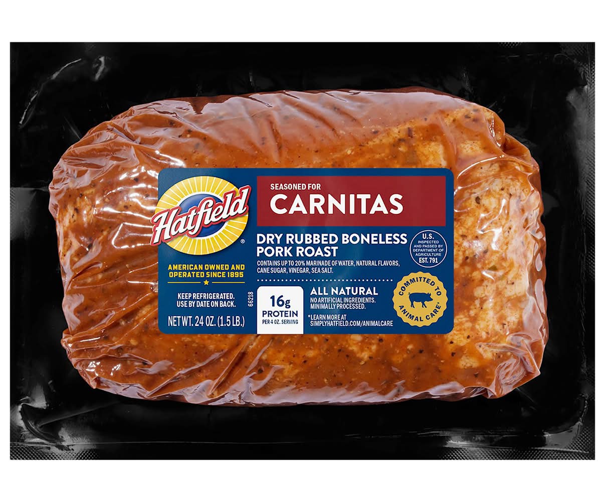 Hatfield Seasoned For Carnitas Dry Rubbed Boneless Pork Roast (24 oz)
