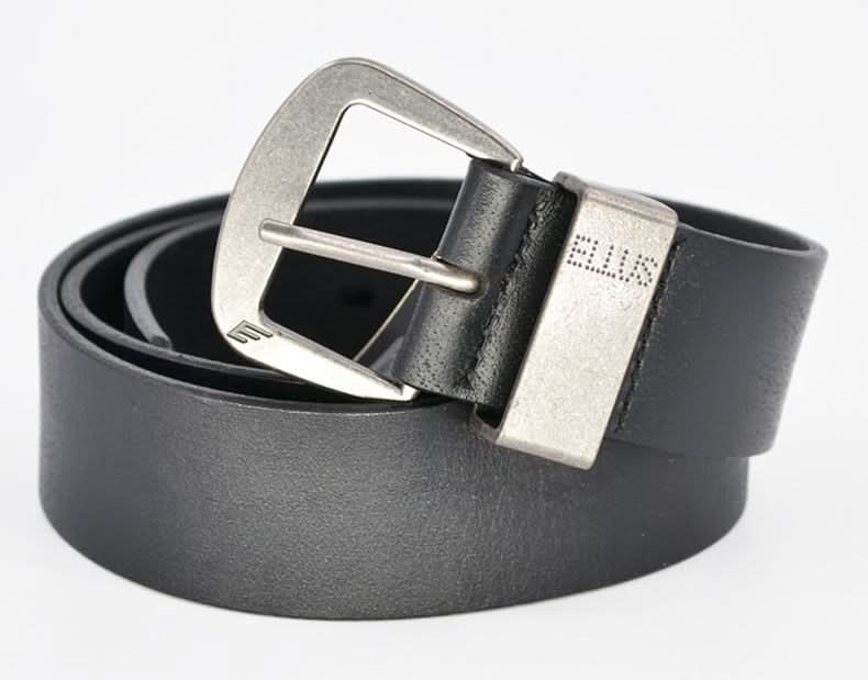 Ellus · Cinturón cuero color solid 207 - XL - Negro