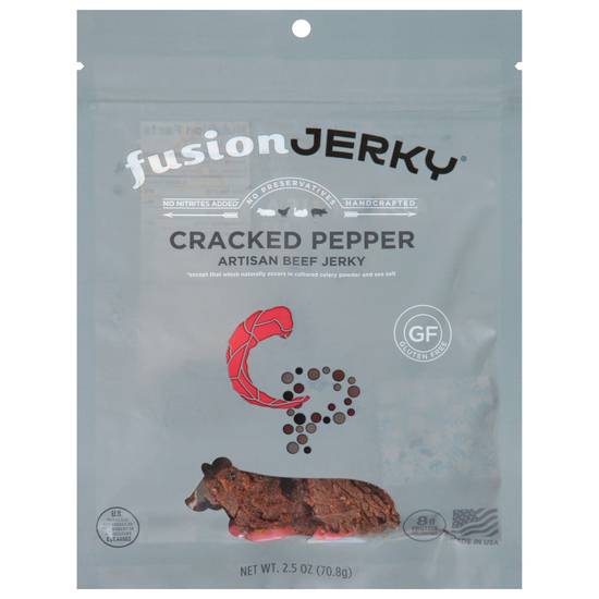 Fusionjerky Artisan Cracked Pepper Jerky (beef )