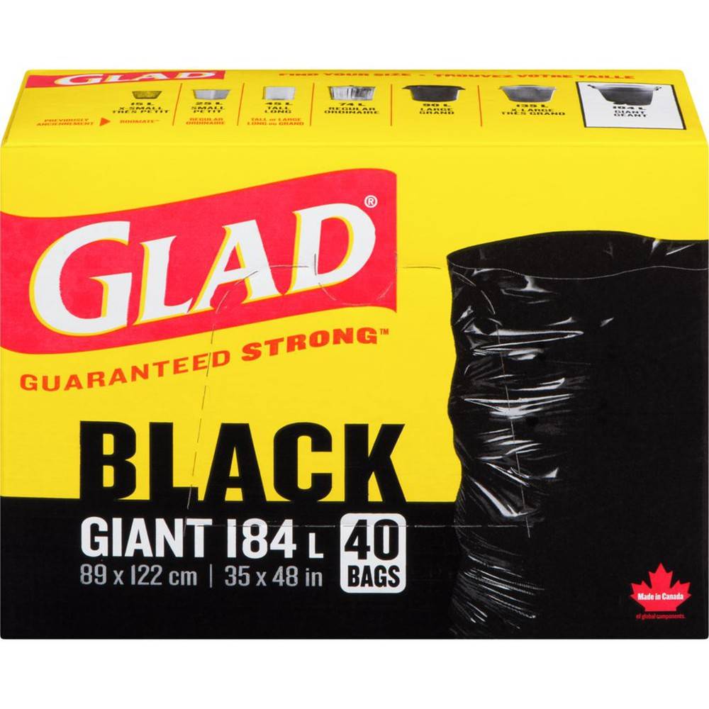 Glad Garbage Bags, Giant