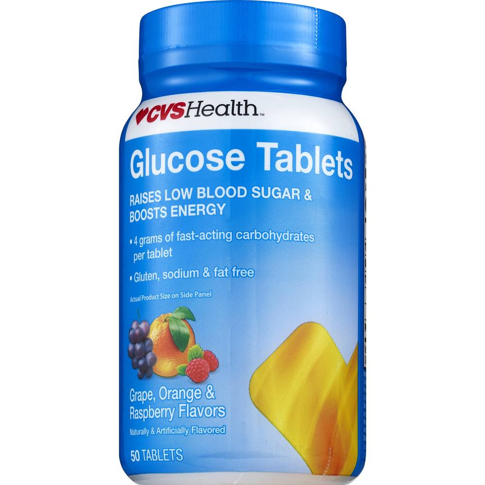 Cvs Health Glucose Tablets, Assorted Fruit, 50 Ct