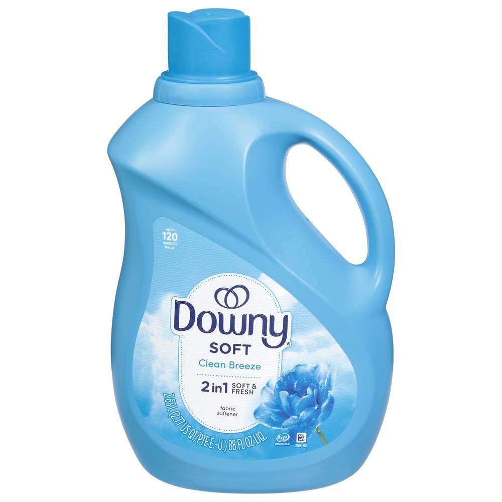 Downy Ultra Laundry Liquid Fabric Softener (fabric conditioner), clean breeze (88 fl oz)