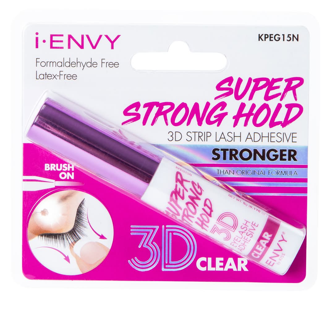 Kiss® I-Envy Super Strong Hold 3D Strip Lash Adhesive Clear