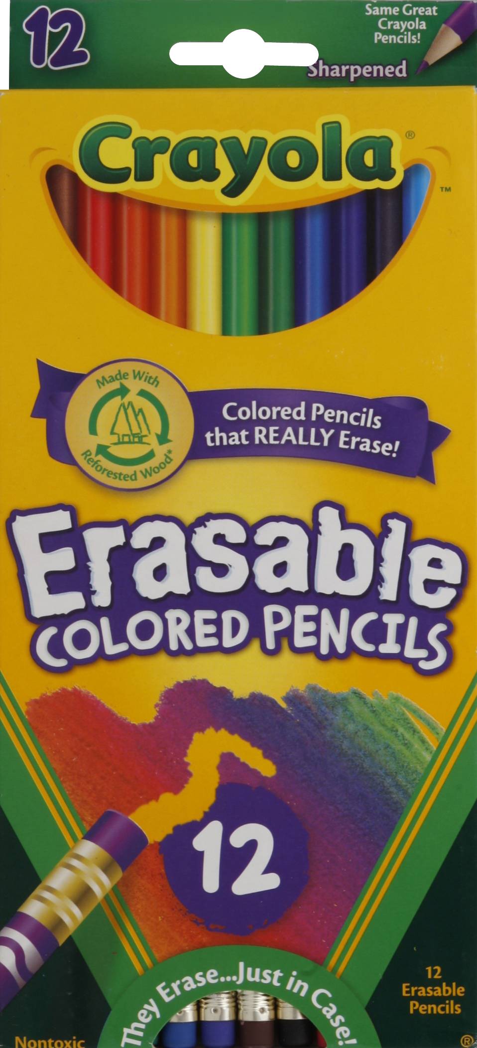 Crayola Erasable Colored Pencil Set Assorted Colors (6.54 oz)