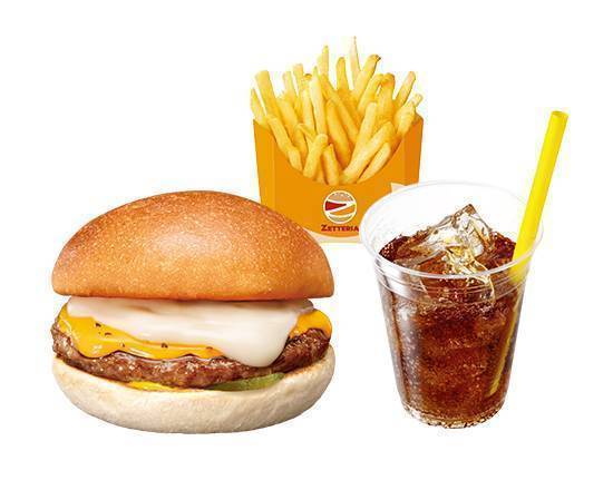 【セット】とろ～りチーズバーガー ZEPPIN (Ultimate) Beefburger Set