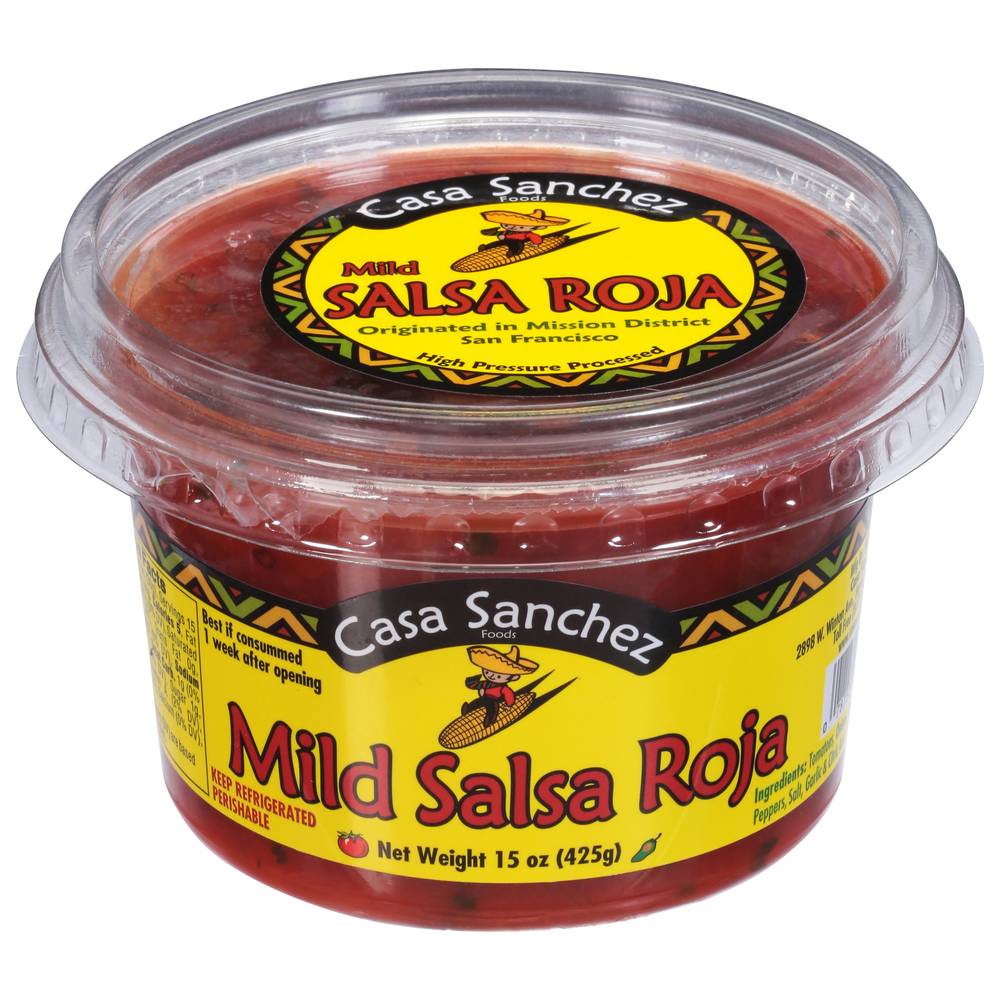 Casa Sanchez Mild Salsa Roja (15 oz)