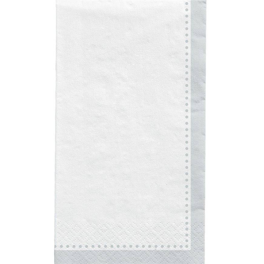 Silver Premium Paper Buffet Napkins, 4.5in x 7.75in, 20ct