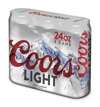 Coors Light,Can Beer (3X24 Fl oz) (4.2% ABV)