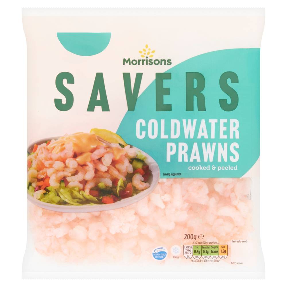 Savers Cooked & Peeled Coldwater Prawns (200g)