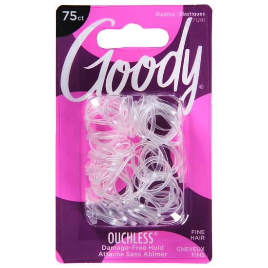 Goody Fine Hair Clear Elastic Polybands (75 ct)
