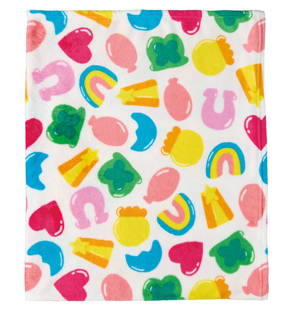 KIRKTON HOUSE 50in x 60in Plush Throw, Colorful Charms