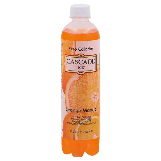 Cascade Ice Zero Calories Orange Mango Sparkling Water (17.2 fl oz)