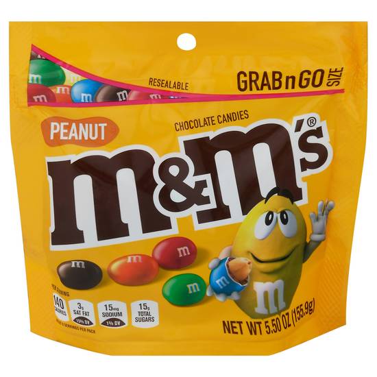 M&M's Grab N Go Size Peanut Chocolate Candies