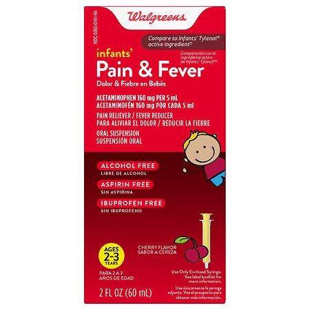 Walgreens Infant Pain Fever Reducer, Cherry (2 fl oz)