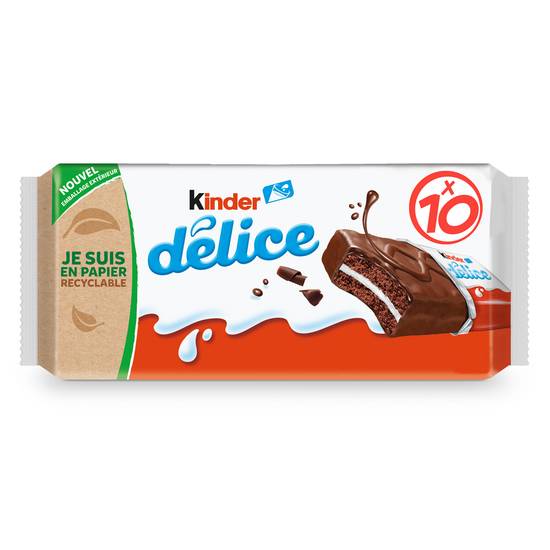 Kinder - Gâteau délice cacao fourré au lait