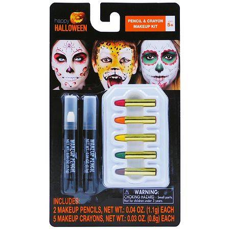 Happy Halloween Pencil & Crayon Makeup Kit, Assorted (0.03 oz)