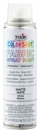 Tulip Colorshot Instant Fabric Spray Paint, White (3 oz)