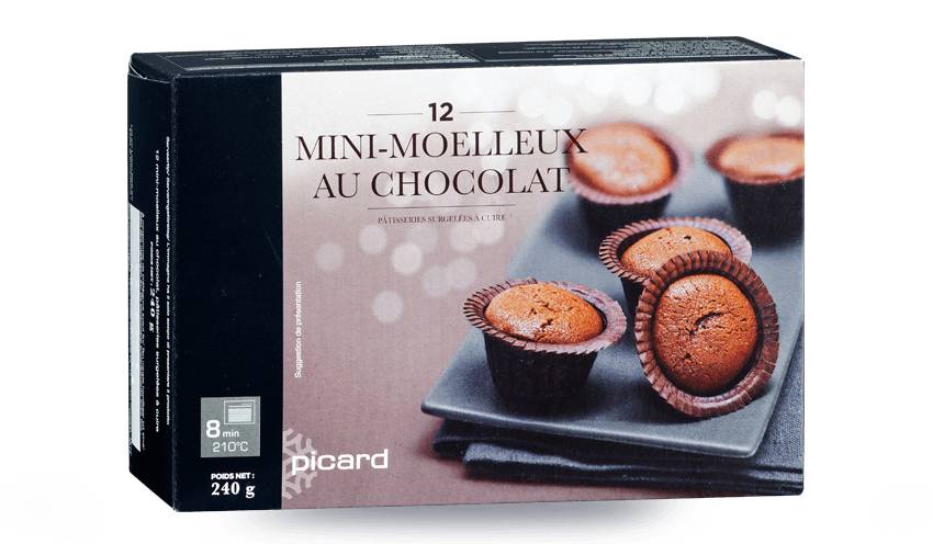 12 mini-moelleux au chocolat