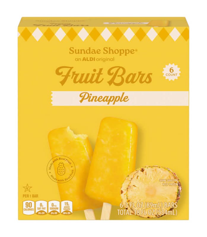 Sundae Shoppe Pineapple Fruit Bars