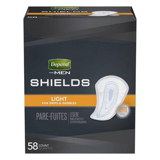 Depend Light Absorbency Shields For Men
