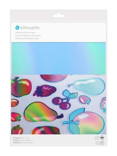 Silhouette Sticker Sheets, 8.5x11 in, Iridescent (8 ct)