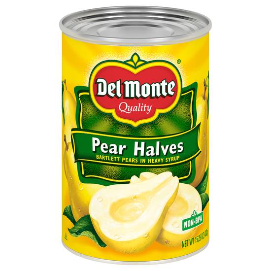 Del Monte Pear Halves Bartlett Pears in Heavy Syrup