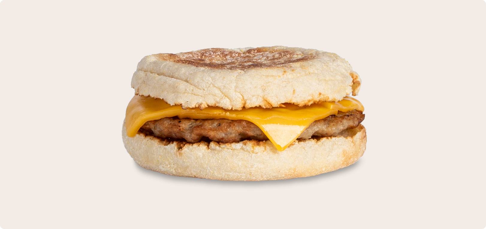 Sausage & Cheese on an English Muffin