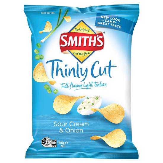 Smith's Thinly Cut Sour Cream & Onion 175g