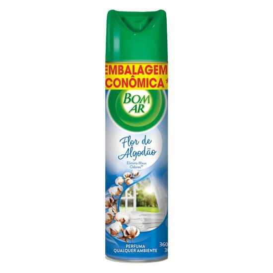 Bom ar aromatizador de ambientes aerossol flor de algodão  (360 ml)