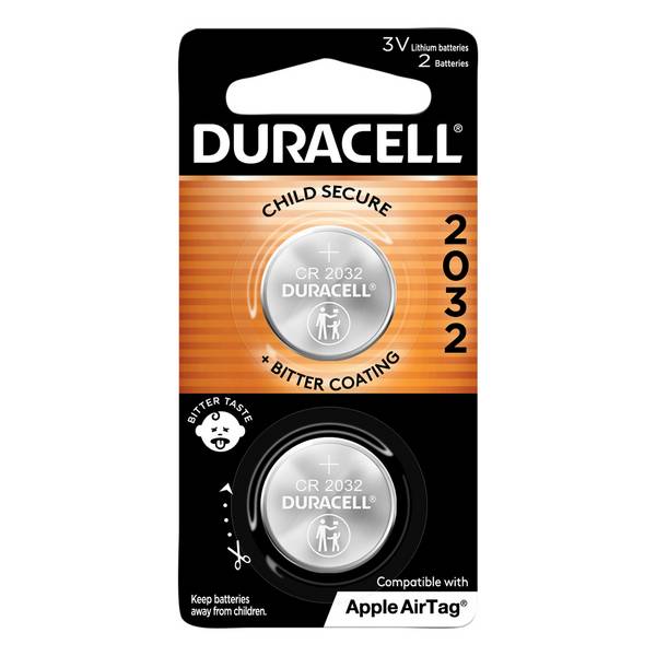 Duracell Cr2032 Lithium Coin Batteries 3v (2 ct)