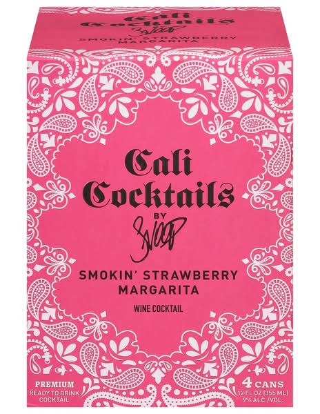 Cali Cocktails , Smokin' Strawberry Margarita Wine Cocktail