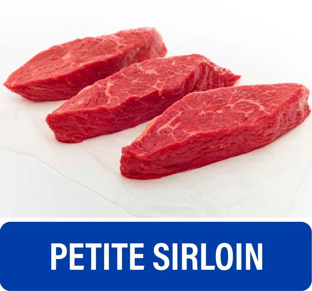 Choice Petite Sirloin Beef Steak (About 2-3 Steaks)