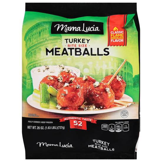 Mama Lucia Bite Size Turkey Meatballs (26 oz)
