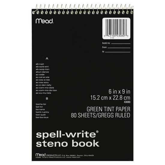 Mead Spell-Write Steno Notebook (1 notebook)