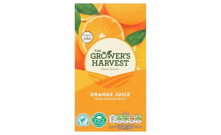 Growers Harvest Orange Juice Smooth 1 litre (405227)