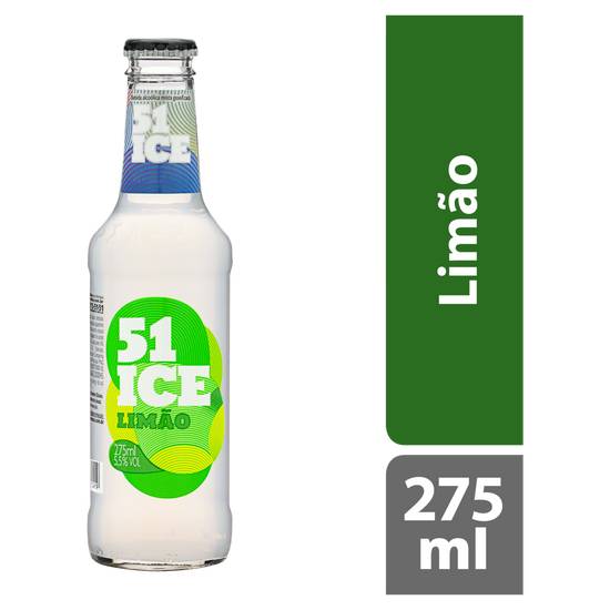 51 Ice bebida mista alcoólica gaseificada limão (275 ml)